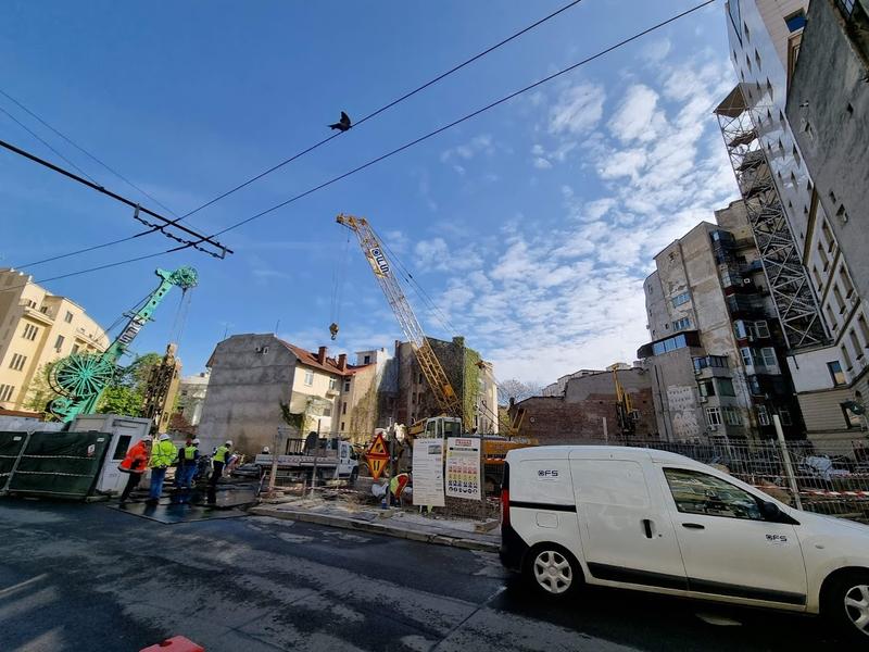 Santierul de pe strada Tudor Arghezi 4 , Foto: HotNews.ro