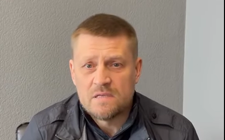 Oleg Buryak spune ca militarii rusi i-au rapit fiul, Foto: Captura video