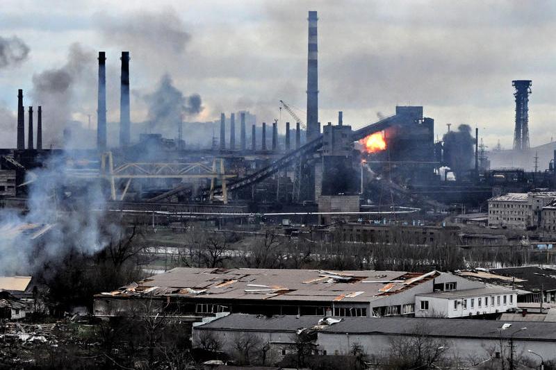 cateva sute pana la cateva mii de luptatori ucraineni s-au refugiat in Uzina Azovstal , Foto: Kommersant Photo Agency / ddp USA / Profimedia