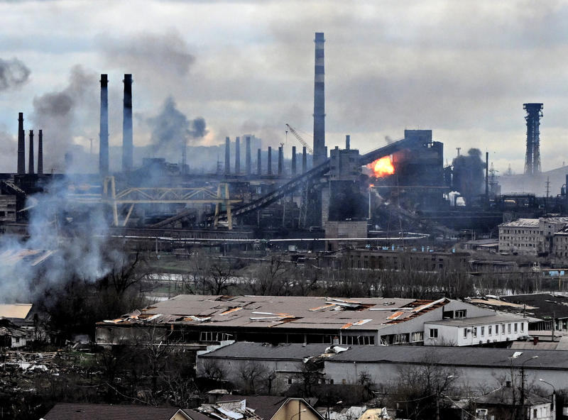 cateva sute pana la cateva mii de luptatori ucraineni s-au refugiat in Uzina Azovstal , Foto: Kommersant Photo Agency / ddp USA / Profimedia