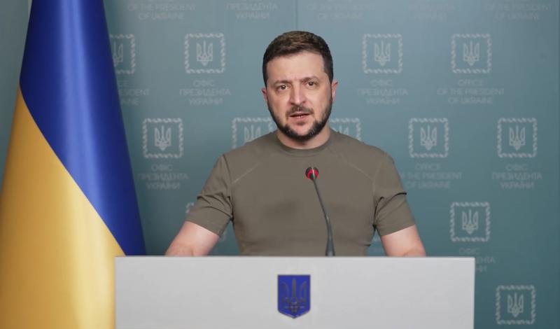 Volodimir Zelenski anunţă începutul ofensivei ruse în estul ţării, Foto: Captură video Facebook