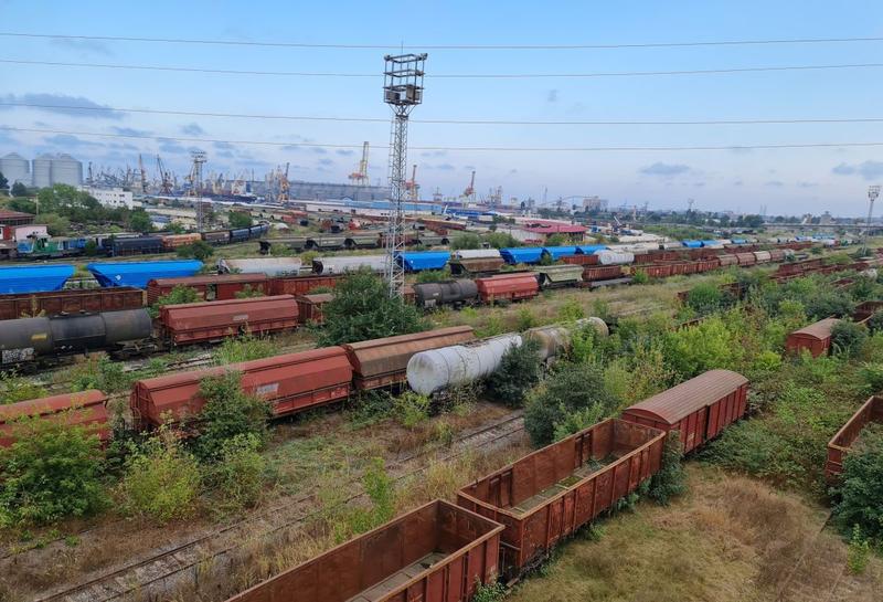 Vagoane in portul Constanta, Foto: Hotnews