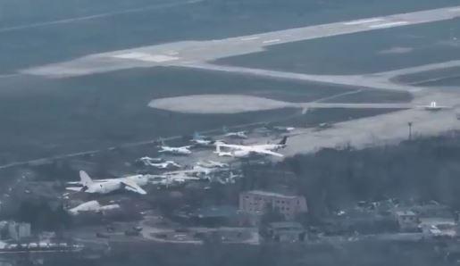 Aeroportul Antonov-Hostomel, Foto: Captura video