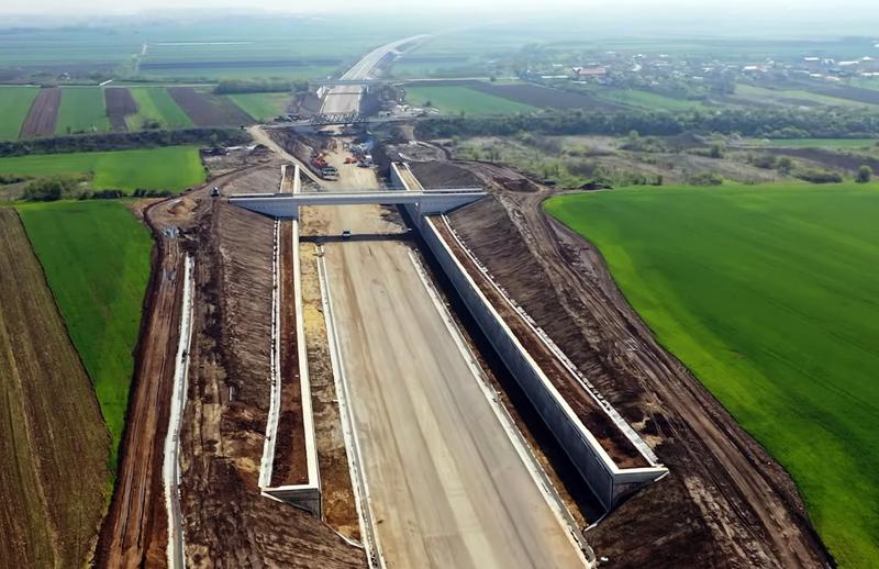 Drumul Expres DEx 12 Craiova - Pitesti - subtraversarile de la Ganeasa din zona Slatina, Foto: Captura YouTube