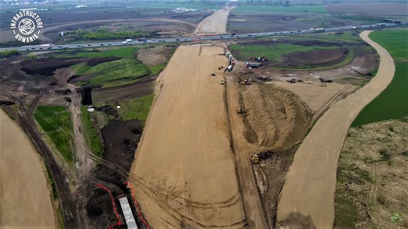 Autostrada de Centură A0 Sud - intersecția cu A1, Foto: Captura YouTube