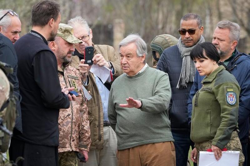 Antonio Guterres, la Bucha, Foto: Efrem Lukatsky / AP - The Associated Press / Profimedia