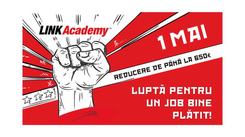 Marea ofertă de 1 mai la Link Academy: Reducere de până la 650€ din taxa de școlarizare pentru cele mai bine plătite joburi în IT!, Foto: LINK Academy
