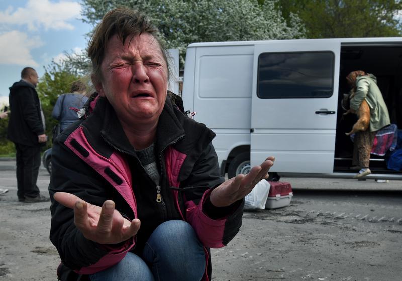 localnici evacuati din Harkiv , Foto: Carol Guzy / Zuma Press / Profimedia Images