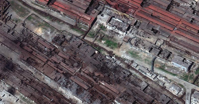 Imagini din satelit arata distrugerile produse la uzina Azovstal, Foto: Maxar