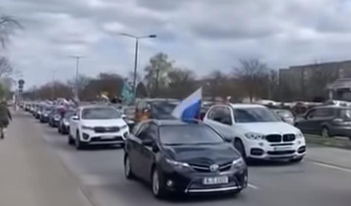 Manifestație a rusilor la Berlin, Foto: youtube.com