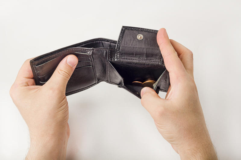 Portofel gol - saracie, Foto: DreamsTime