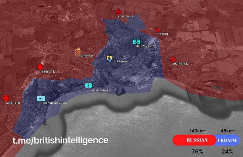 Harta Mariupol, Foto: Telegram