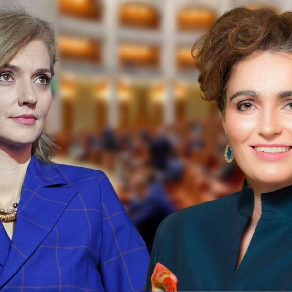 Senatoarele PNL Alina Gorghiu și Iulia Scîntei, Foto: fanatik.ro