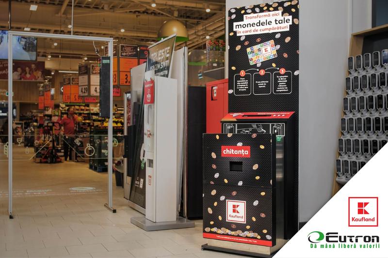 Automat colectare monede la Kaufland , Foto: Kaufland Romania