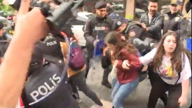 proteste de 1 mai in Istanbul, Foto: Captura video