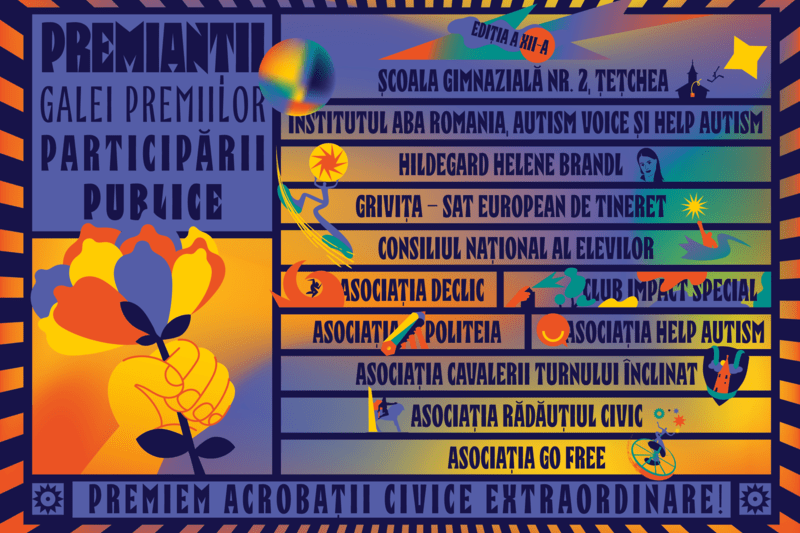 Premianții Galei Premiilor Participării Publice, Foto: CeRe