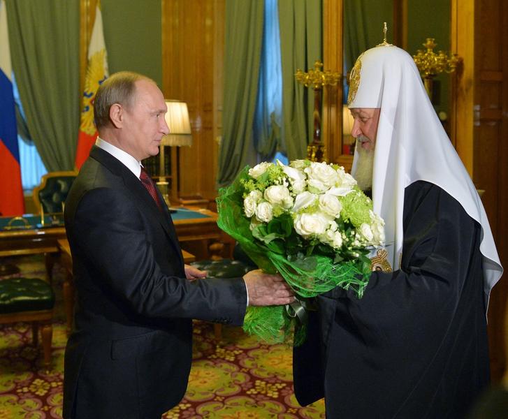 Vladimir Putin si Patriarhul Kirill, Foto: ALEXEI DRUZHININ / AFP / Profimedia