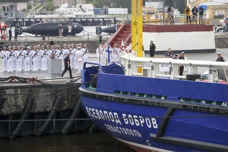 Nava rusească de suport logistic Vsevolod Bobrov, Foto: Alexander Demianchuk / TASS / Profimedia