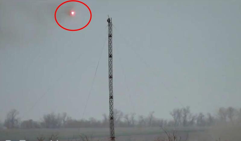 Atac cu o racheta asupra unui turn de comunicatii, Foto: Captura video