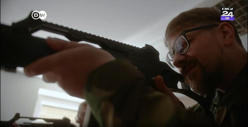 De frica unei invazii ruse, Paulius Liskauskas se antrenează de trei ani într-o unitate paramilitară din Lituania, Foto: Captura video