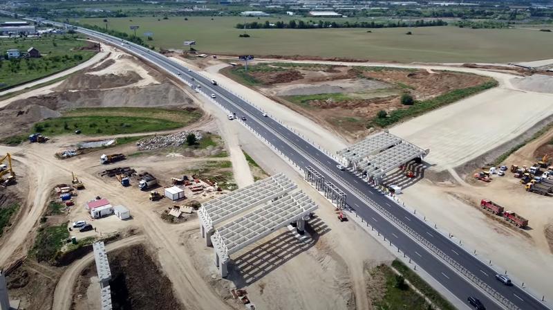 Intersectia autostrazilor A0 si A2, Foto: Captura video