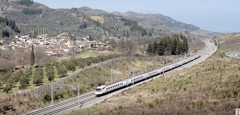 Tren rapid din Grecia, Foto: Captura YouTube