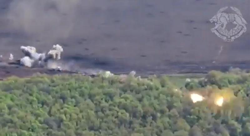Lansator termobaric lovit de artileria ucraineană, Foto: Captura video