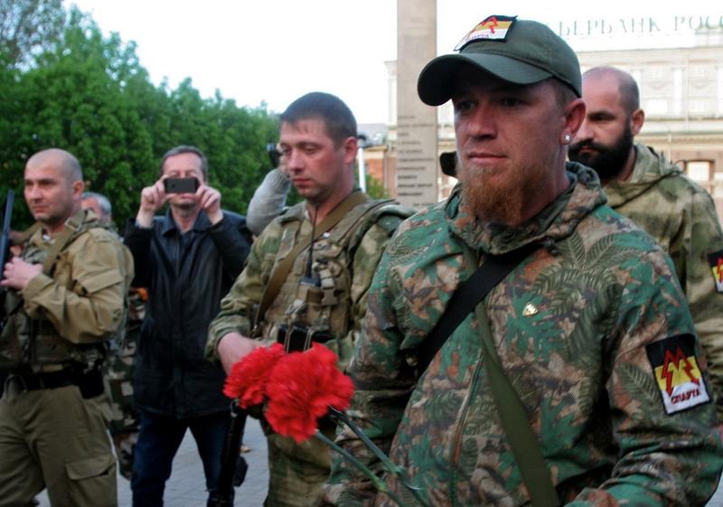 Arsen Pavlov, poreclit „Motorola” (in dreapta imaginii), Foto: Igor Maslov / Sputnik / Profimedia Images