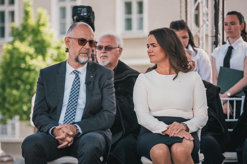 Kelemen Hunor și preşedinta Ungariei, Katalin Novak, la evenimentul de la Alba Iulia, Foto: Facebook/ Kelemen Hunor