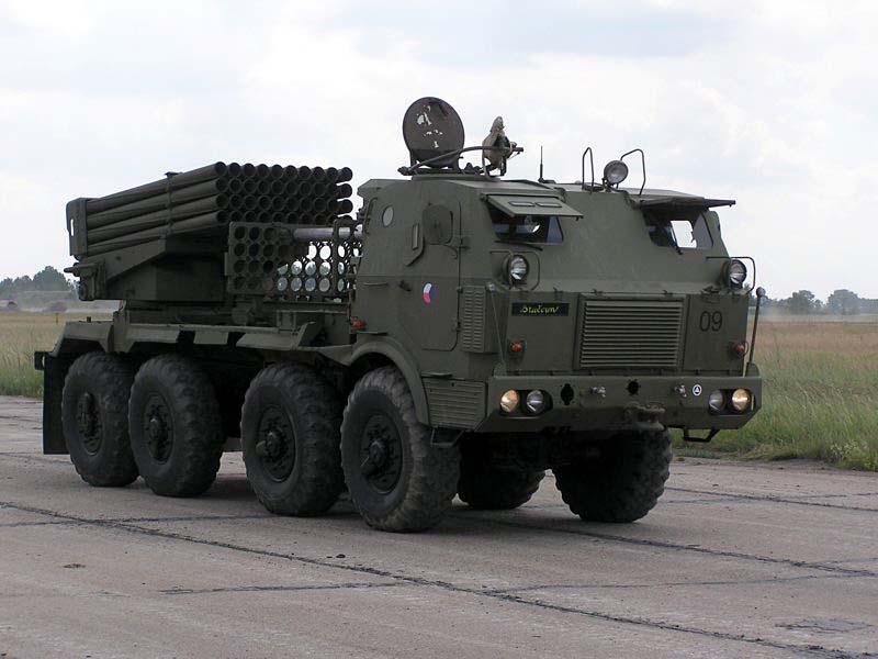 Lansator multiplu de rachete RM-70 al Cehiei, Foto: Wikipedia