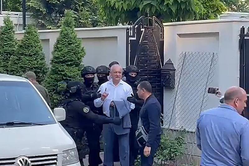 Igor Dodon, retinut de procurorii moldoveni, Foto: Captura video