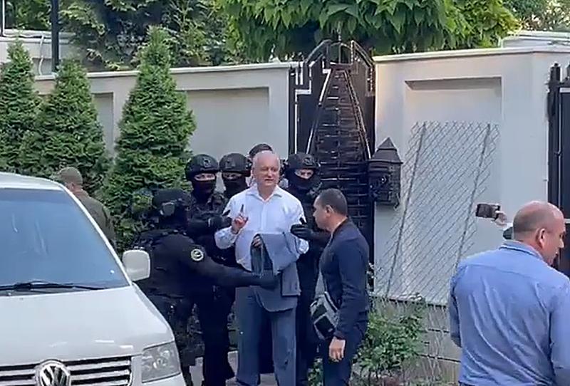 Igor Dodon, retinut de procurorii moldoveni, Foto: Captura video