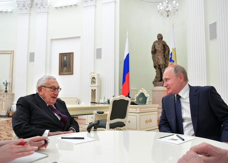 Henry Kissinger in timpul unei vizite la Moscova din 2017, Foto: Alexei Druzhinin / Sputnik / Profimedia
