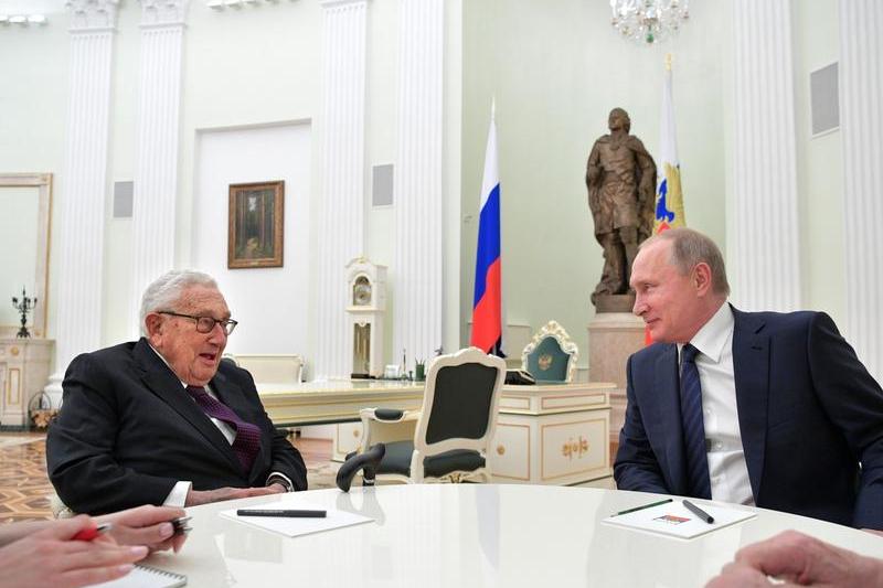 Henry Kissinger in timpul unei vizite la Moscova din 2017, Foto: Alexei Druzhinin / Sputnik / Profimedia