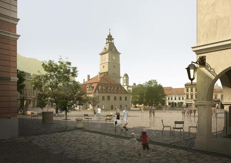 Reamenajare Piața Sfatului 5, Foto: Primaria Brasov