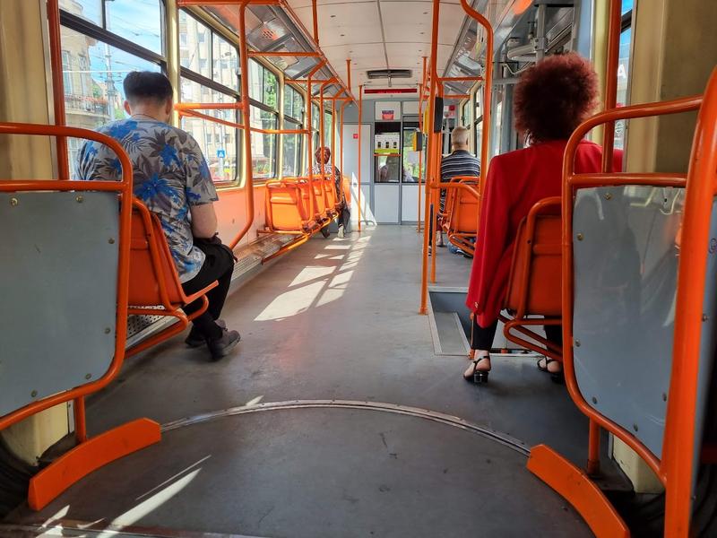 Mizerie în tramvai, Foto: Hotnews