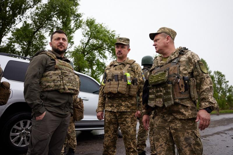 Zelenski a vizitat trupele din Harkiv, Foto: Presedintia Ucrainei