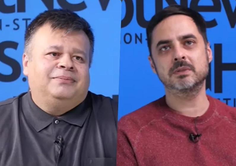 Scriitorii Augustin Cupsa și Iulian Popa , Foto: Hotnews