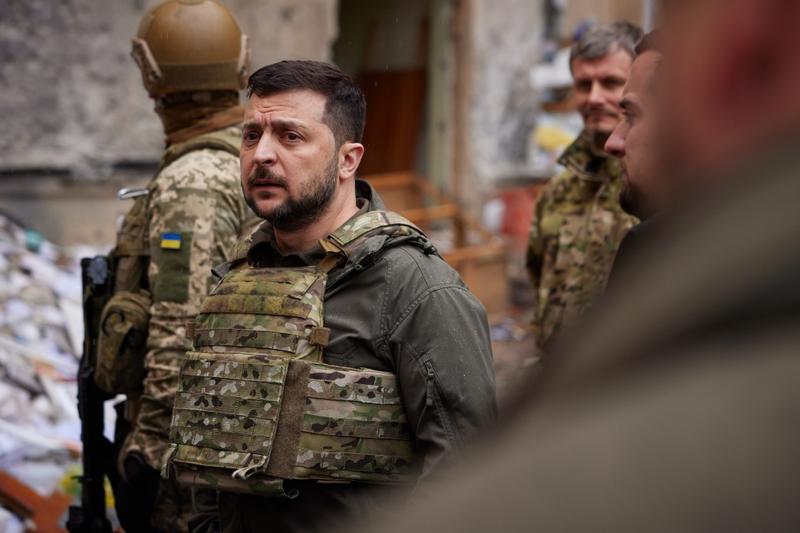 Volodimir Zelenski, in Harkiv, Foto: Presedintia Ucrainei