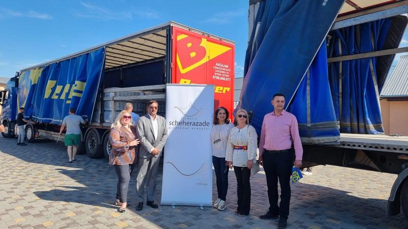 Fundația Scheherazade din România merge direct în Ucraina, pentru a treia oară. Livrează mâncare și apă în valoare de 25.000 de dolari, Foto: Fundația Scheherazade