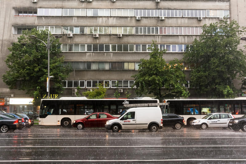 Furtună în București, Foto: DreamsTime
