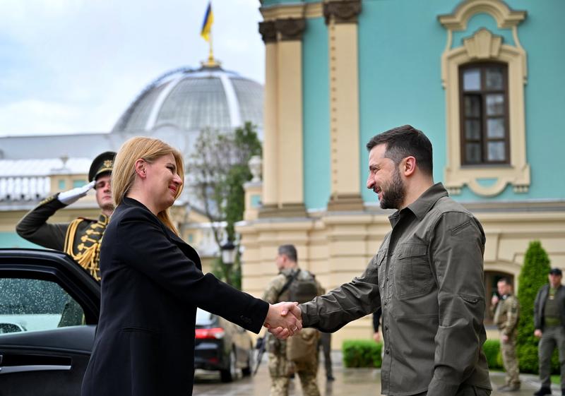 Zuzana Caputova, primită la Kiev de Volodimir Zelenski, Foto: Facebook/ Володимир Зеленський