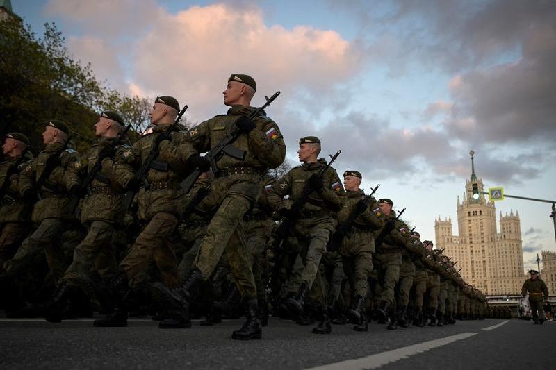 Pregatiri pentru Ziua Victoriei in Rusia in 2022, Foto: Natalia KOLESNIKOVA / AFP / Profimedia