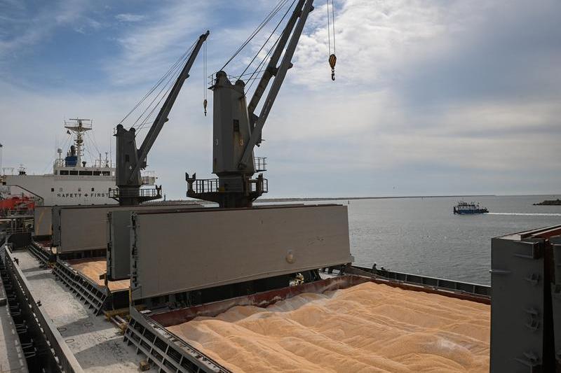 porumb incarcat in portul Constanta, Foto: Daniel MIHAILESCU / AFP / Profimedia