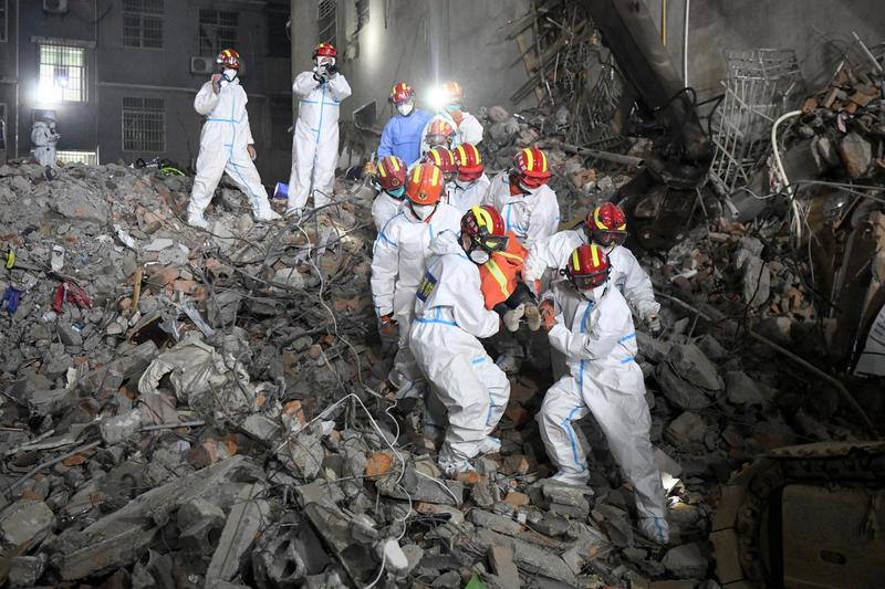 Clădire prăbușită în Changsha, Foto: Profimedia Images