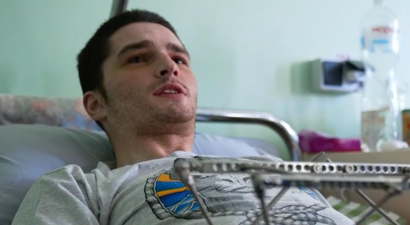 Soldat ucrainean ranit, Foto: Captura