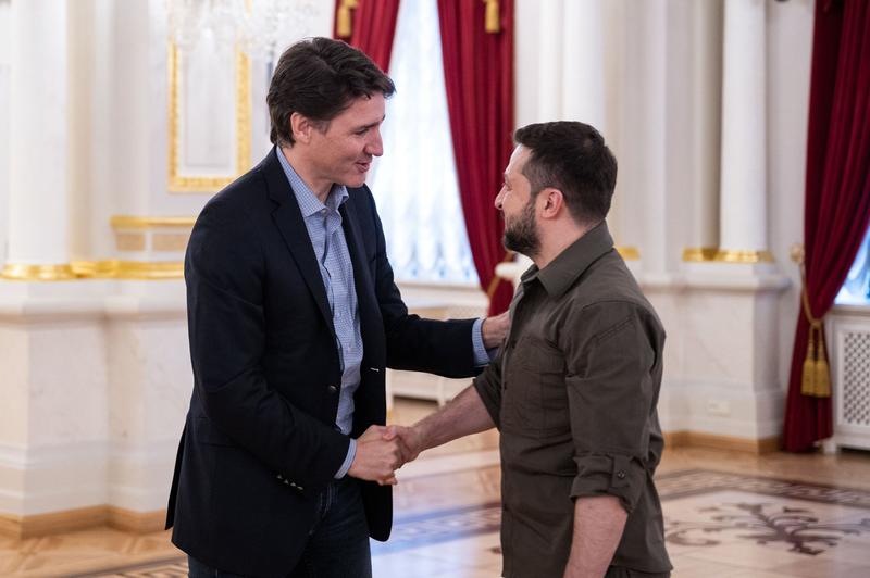 Justin Trudeau, primit la Kiev de Volodimir Zelenski, Foto: Facebook/ Володимир Зеленський