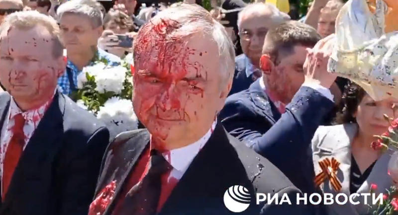Ambasadorul Serghei Andreev, atacat la Varsovia, Foto: Captura video