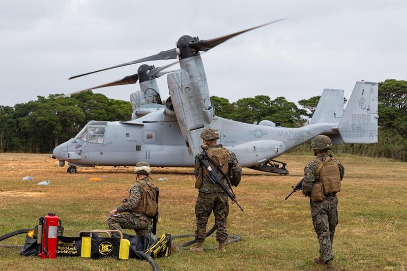 Cinci puscasi marini si-au pierdut viata miercuri in urma prabusirii unei aeronave A MV-22B Osprey, Foto: APFootage / Alamy / Alamy / Profimedia
