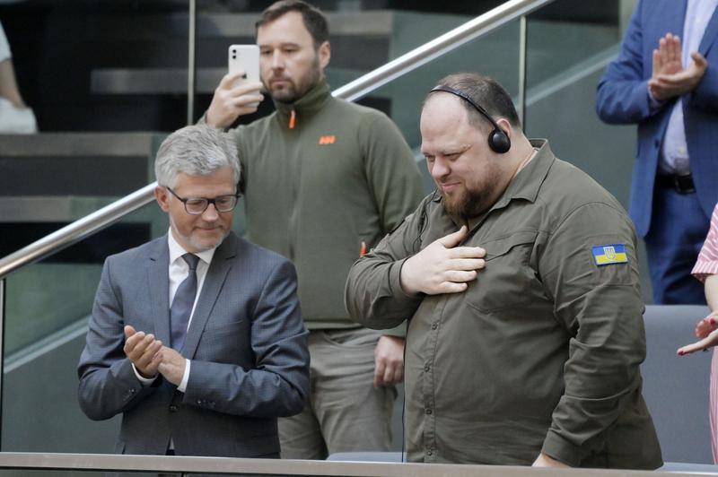 Andriy Melnyk (stanga) spune ca Germania a crescut importurile din Rusia in primele luni ale anului, Foto: snapshot/Future Image/F Kern / Shutterstock Editorial / Profimedia Images